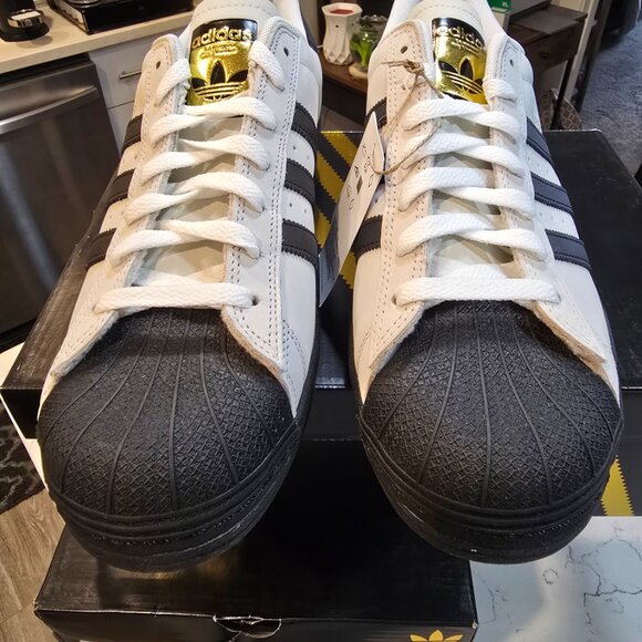 adidas Originals Superstar ADV Crystal White JH8138 Men's Skateboarding SZ 12 - Picture 4 of 14